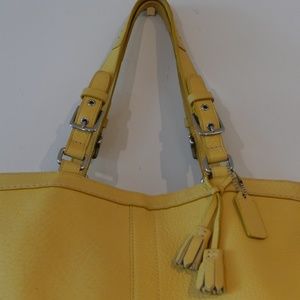 Vintage Coach Yellow Handbag
